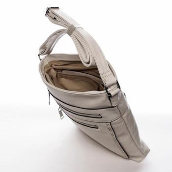 Moderná stredná crossbody kabelka béžová - Delami Karlie