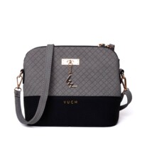 Dámska crossbody kabelka šedo čierna - Vuch Carrie