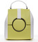 Dámsky kožený batôžtek kabelka žltý - ItalY Vaiamos