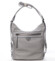 Praktická dámska koženková kabelka / batoh Ida šedá
