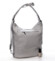 Praktická dámska koženková kabelka / batoh Ida šedá