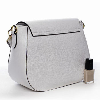 Dámska kožená crossbody kabelka biela - ItalY Pretty