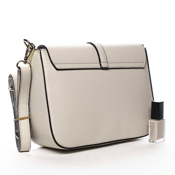 Dámska kožená crossbody kabelka béžová - ItalY Neul