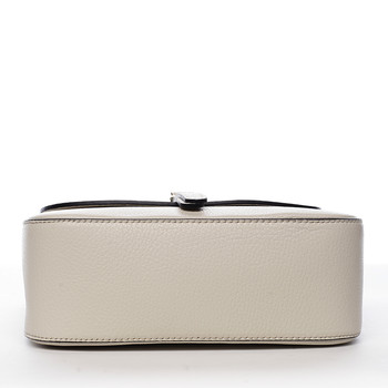 Dámska kožená crossbody kabelka béžová - ItalY Neul