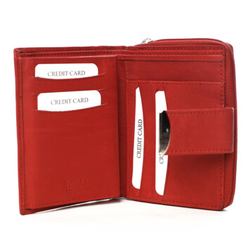 Dámska kožená peňaženka červená - Diviley Oryna