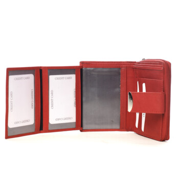 Dámska kožená peňaženka červená - Diviley Oryna