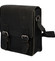 Pánska kožená crossbody taška čierna - Greenwood Chemis