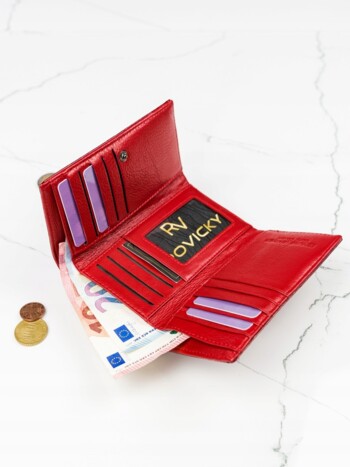 Dámska kožená peňaženka červená - Lorenti Shay