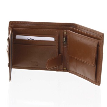 Pánska kožená peňaženka koňaková - Delami Sane