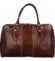 Kožená cestovná taška hnedá - Delami Vera Pelle Lorentto