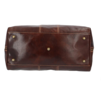 Kožená cestovná taška hnedá - Delami Vera Pelle Lorentto