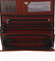 Dámska kožená peňaženka červeno čierna - Bellugio Sofia New