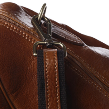 Cestovná kožená taška koňaková - Delami Vera Pelle Equado