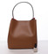 Dámska luxusná kožená kabelka svetlo hnedá - ItalY Hania