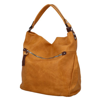 Dámska kabelka cez plece tmavožltá - Paolo Bags Nilsa