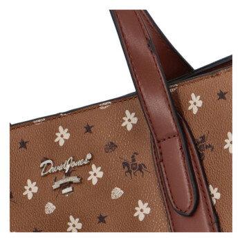 Dámska kabelka cez rameno hnedá - David Jones Maggie
