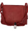 Dámska kožená crossbody kabelka červená - Delami Carfiana