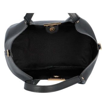 Dámska kožená kabelka čierna - ItalY Werawont