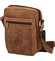 Pánska kožená crossbody taška svetlo hnedá brúsená - WILD Abilio