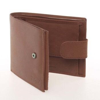 Pánska kožená peňaženka hnedá - Delami Adin
