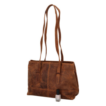 Dámska kožená kabelka cez rameno hnedá - Greenwood Cerestil