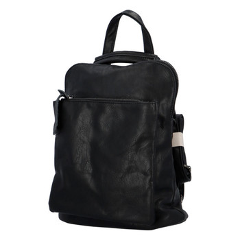 Dámsky mestský batoh kabelka čierny - Paolo Bags Buginolli
