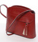 Tmavočervená kožená crossbody kabelka - ItalY Marla
