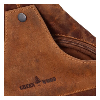 Pánsky kožený batoh svetlo hnedý - Greenwood Achym