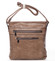 Moderné stredné crossbody kabelka svetlá taupe - Delami Karlie