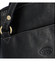 Dámsky kožený batoh kabelka čierny - Katana Elinney