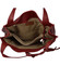 Dámska kožená kabelka tmavo červená - ItalY Methy