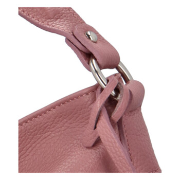 Dámska kožená kabelka ružová - Delami Gleadis