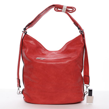 Dámska kabelka batoh červená - Delami Parizon