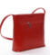 Dámska kožená crossbody kabelka červená - ItalY Aneta