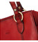 Dámska kožená kabelka cez plece tmavočervená - Katana Lenna