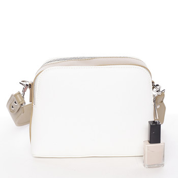 Štýlová crossbody kabelka biela camel - David Jones Resley