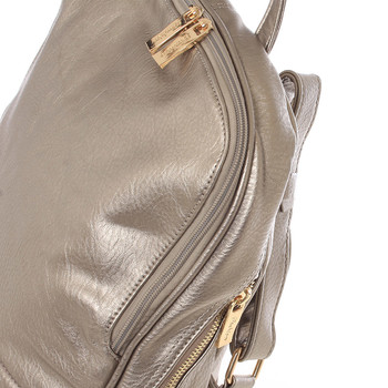 Dámsky originálny väčší batoh zlatý - Silvia Rosa Karsten