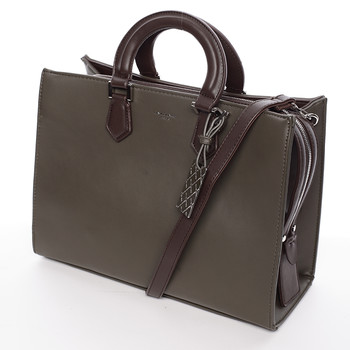 Exkluzívna khaki kabelka do ruky - David Jones Raina