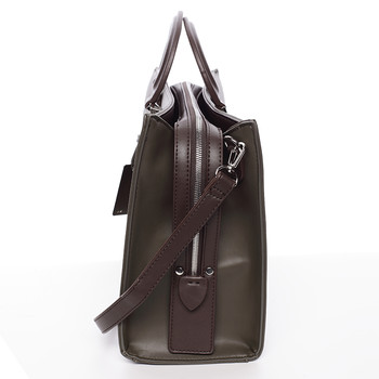 Exkluzívna khaki kabelka do ruky - David Jones Raina