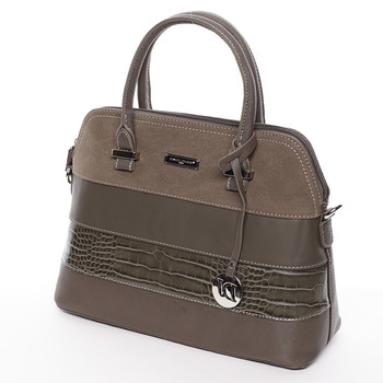 Exkluzívna khaki kabelka do ruky - David Jones Kelsey