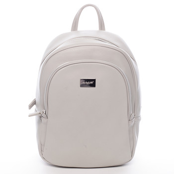 Dámsky mäkký mestský batoh šedý - David Jones Beatrice