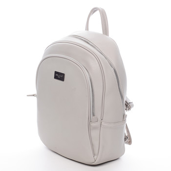 Dámsky mäkký mestský batoh šedý - David Jones Beatrice