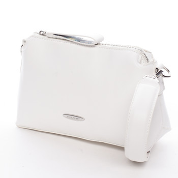 Elegantná dámska crossbody kabelka biela - David Jones Letha