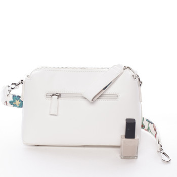 Elegantná dámska crossbody kabelka biela - David Jones Letha