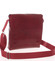 Červená elegantná crossbody kožená taška - Delami 1172
