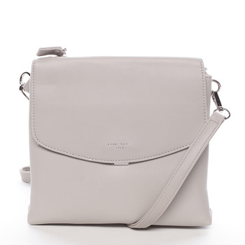Dámska crossbody kabelka svetlo šedá - David Jones Arakna
