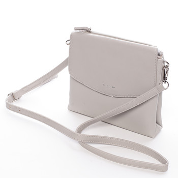 Dámska crossbody kabelka svetlo šedá - David Jones Arakna