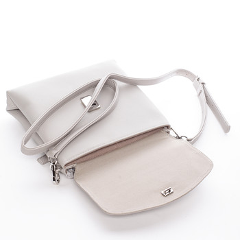 Dámska crossbody kabelka svetlo šedá - David Jones Arakna