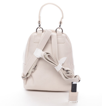 Malý dámsky batoh béžový - David Jones Zinhar