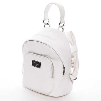 Malý dámsky batoh biely - David Jones Zinhar